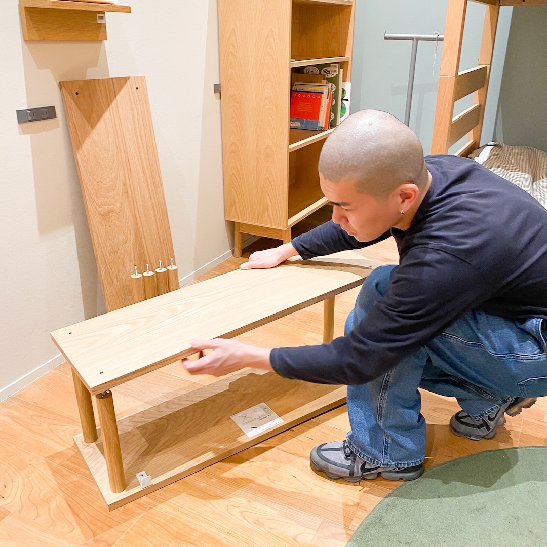 グランフロント大阪】組み立て簡単。新生活におすすめの木製シェルフ